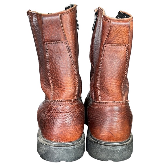 IRON AGE 10 INCH WELLINGTON WITH ZIPPER COMPOSITE TOE BROWN - Picture 9 of 11